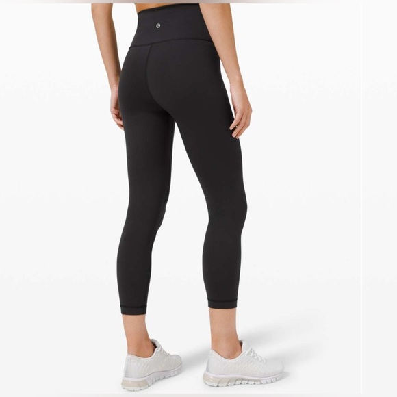 Lululemon Wunder Train High-Rise Crop 23" Black size 4 - Picture 1 of 10